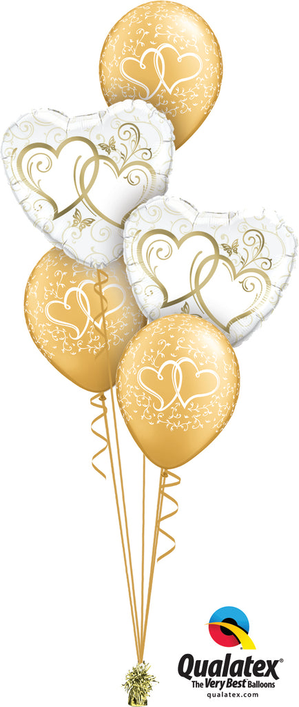 Golden Hearts Entwined Bouquet