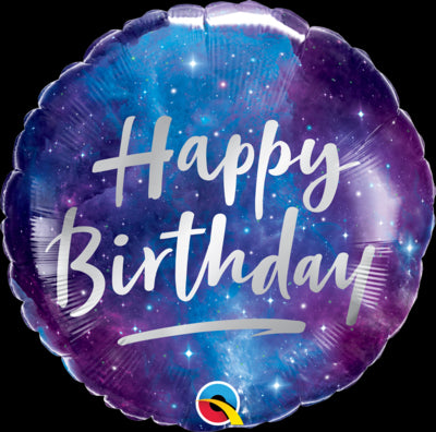 Birthday Galaxy Foil Balloon | Helium Is Included |.