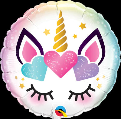 Unicorn Eyelashes Foil Balloon | Helium Is Included |.