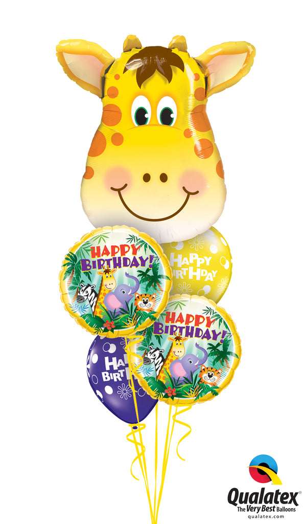 Happy Birthday Giraffe! Balloon Bouquet