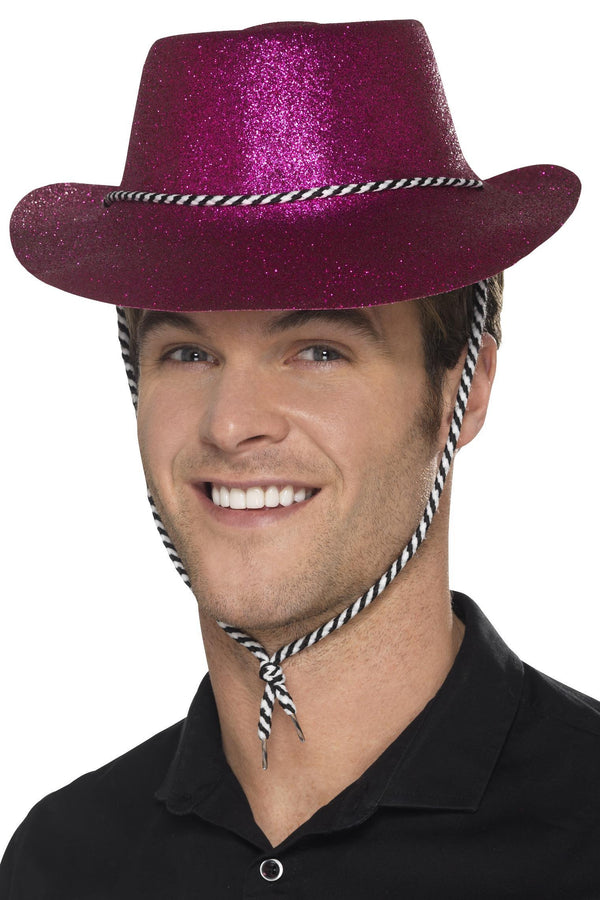 Cowboy Glitter Hat, Pink