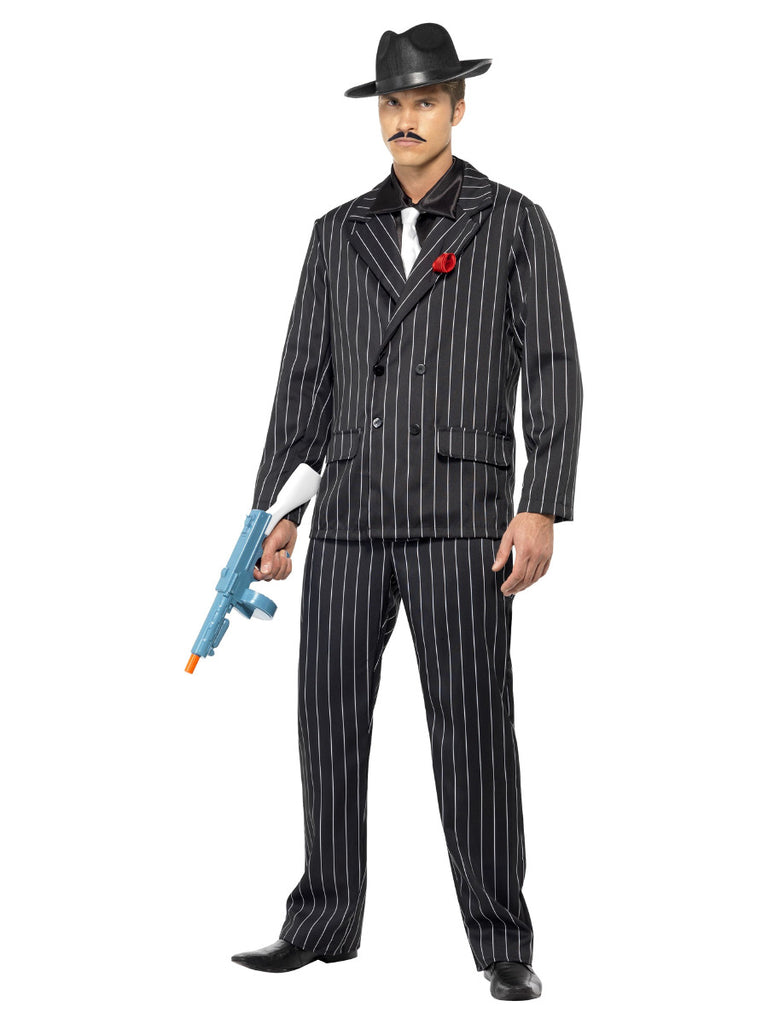 Zoot Suit Costume, Male, Black
