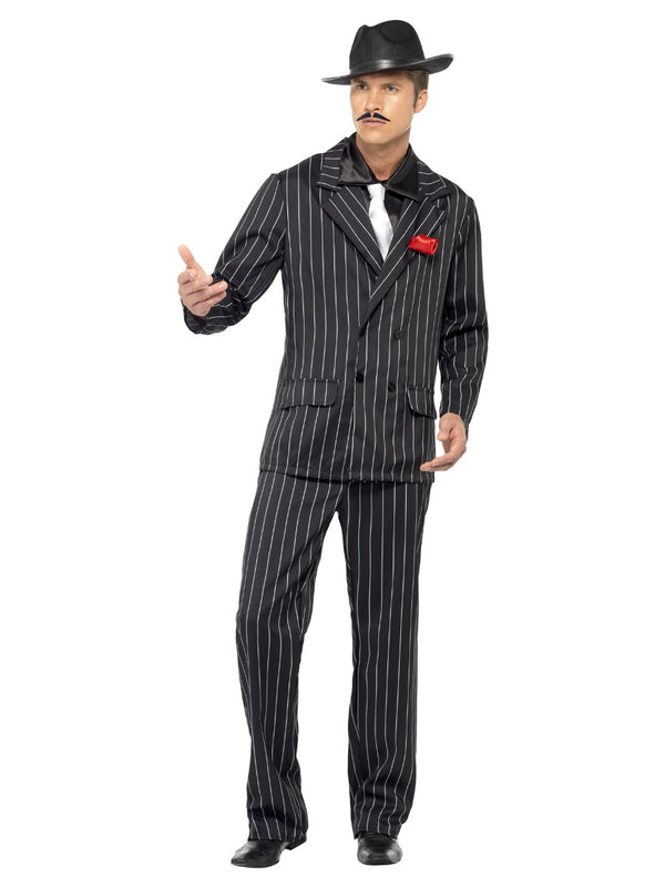 Zoot Suit Costume, Male, Black