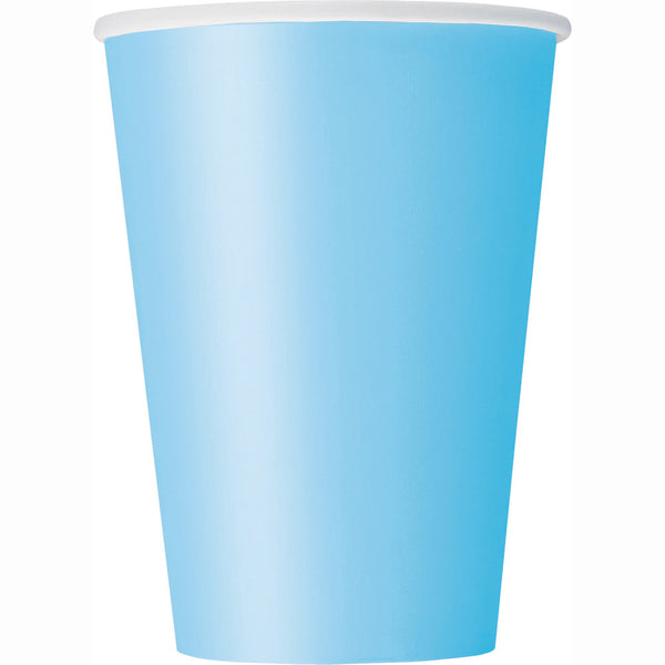 Powder Blue 12oz Paper Cups - Pack Of 10