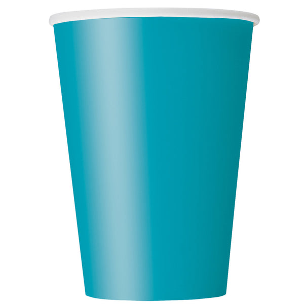 Teal 12oz Paper Cups - Pack Of 10
