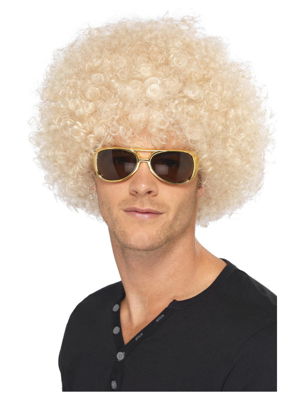 70S FUNKY AFRO WIG, BLONDE