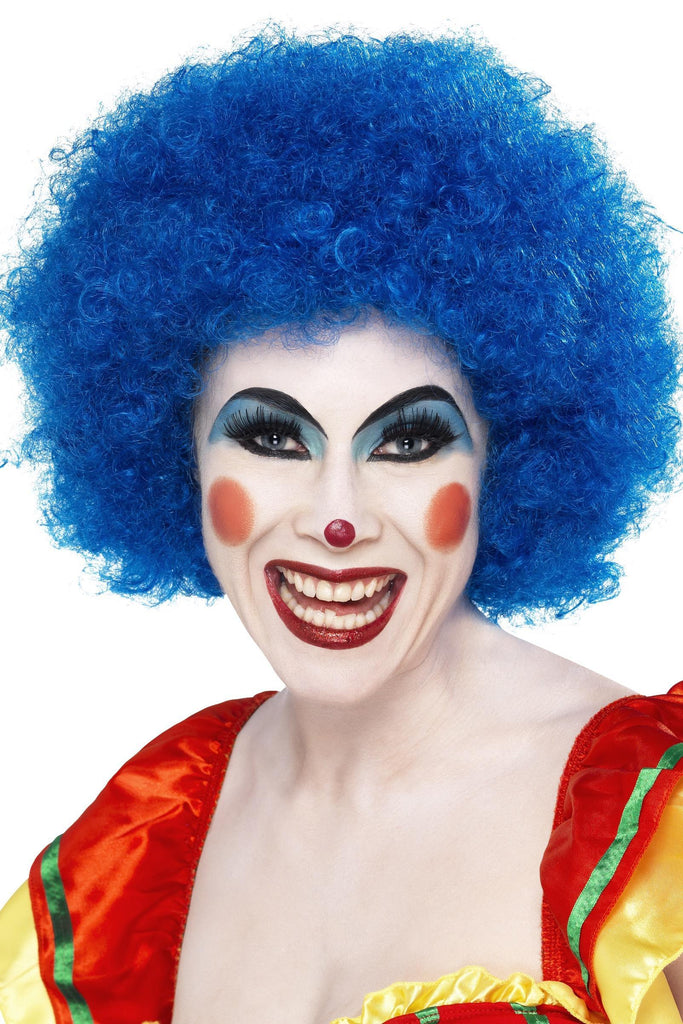 Crazy Clown Wig, Blue