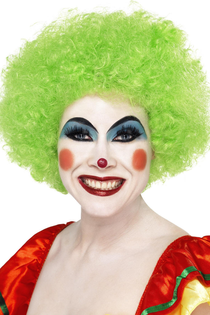 Crazy Clown Wig, Green