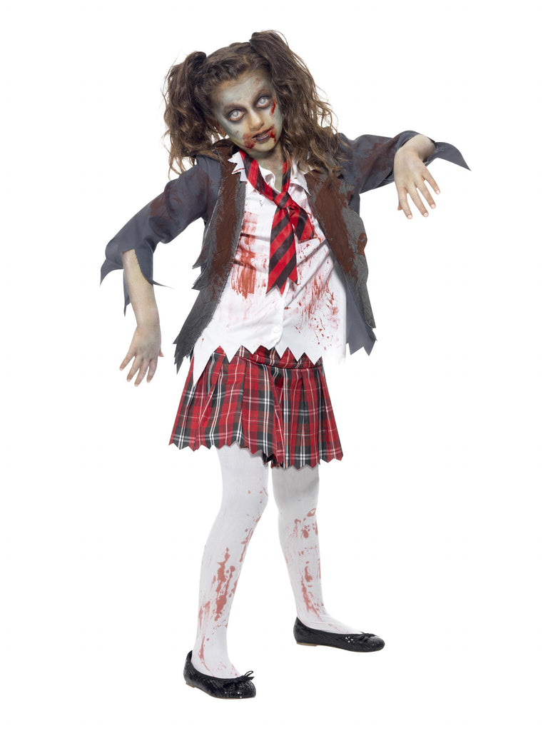 Zombie School Girl Child Costume