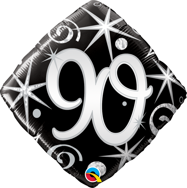 90 Elegant Sparkles & Swirls Foil Balloon | Helium Is Included |.