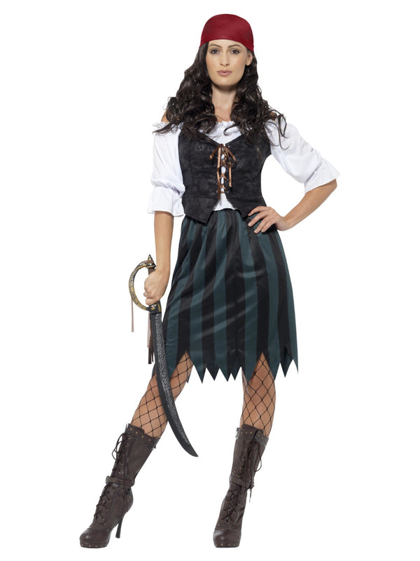 Pirate Deckhand Costume, with Skirt