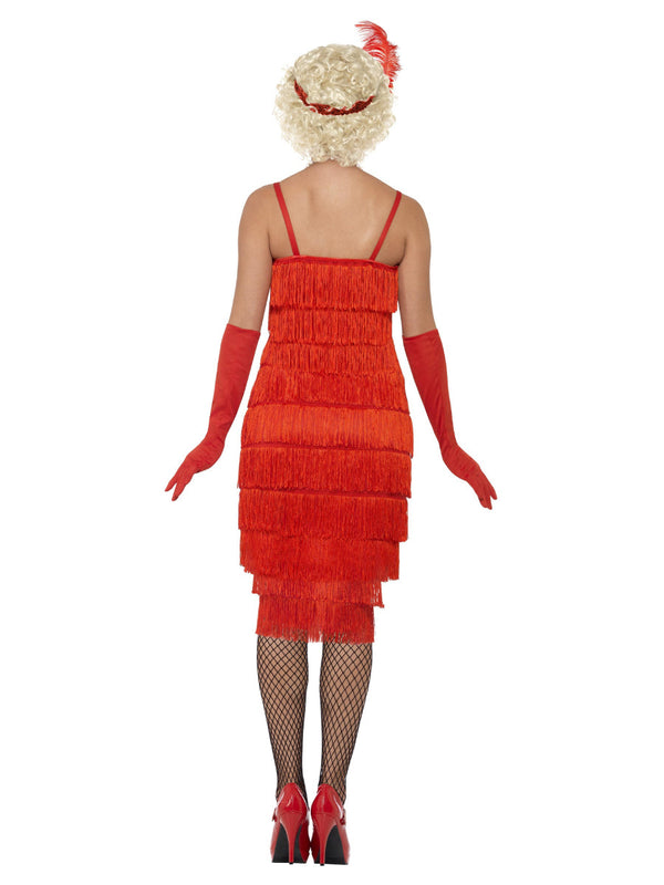 Fringed Flapper Costume, Red