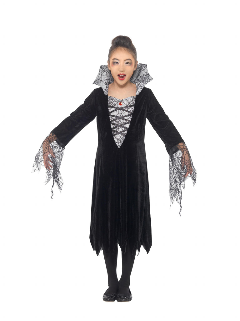 Spider Vampire Costume, Black & Silver