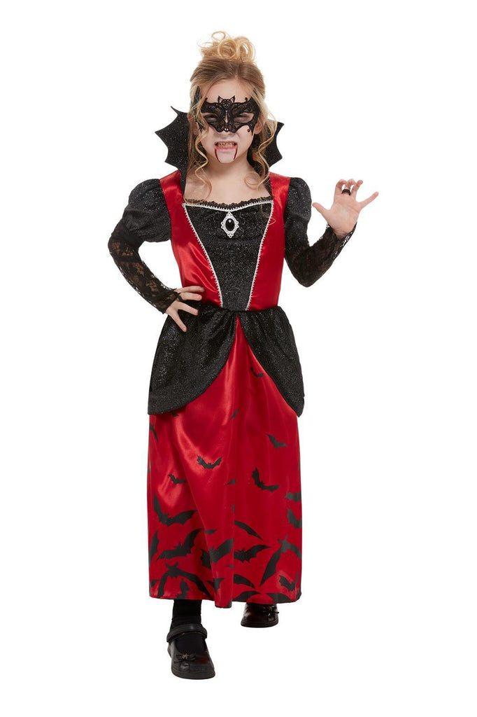 Vampire Costume, Black, with Dress & Eyemask.