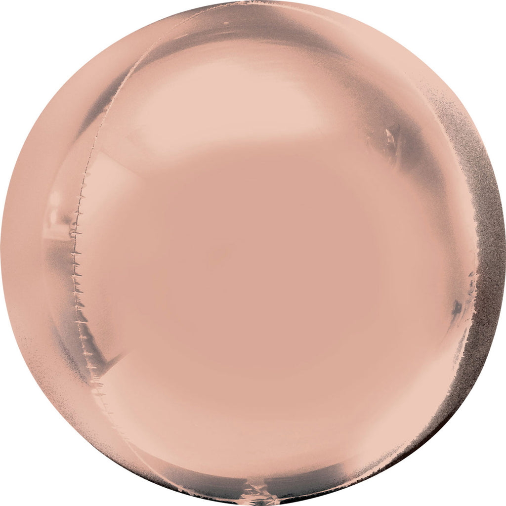 Orbz Foil Balloon  | Rose Gold | Helium is included.