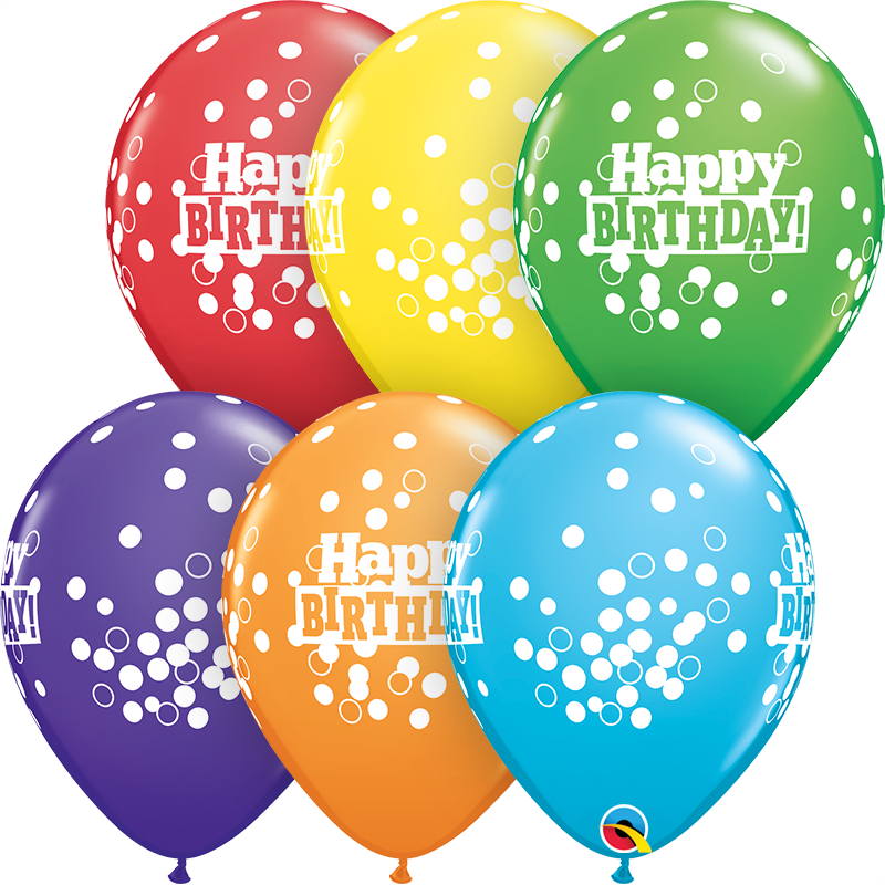 Birthday Confetti Dots (Pack Of 6)