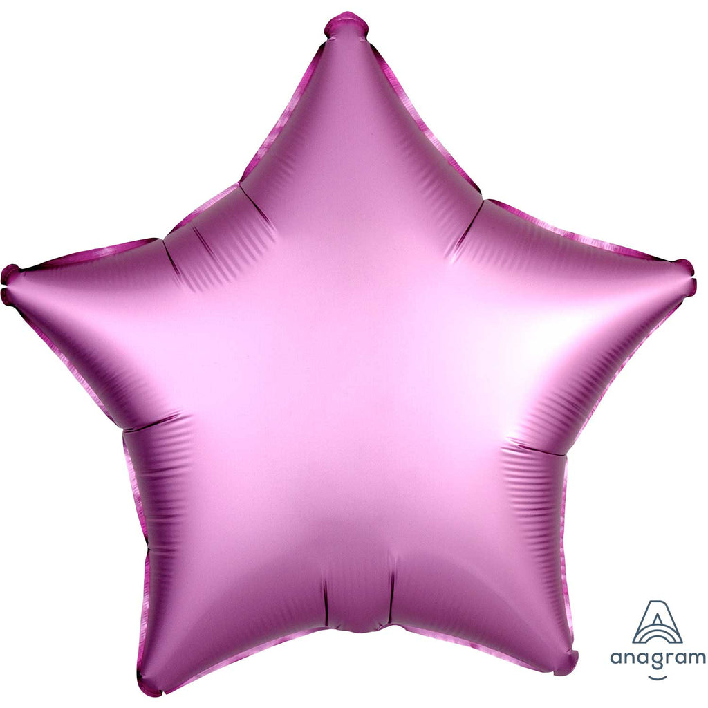 Star Satin Luxe Foil Balloon | Flamingo  | Helium is included.
