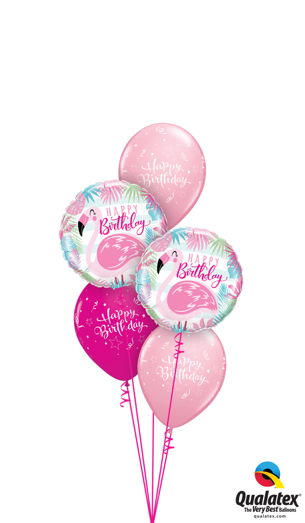 Pink & Wild Berry Flamingo Fun Birthday Bouquet