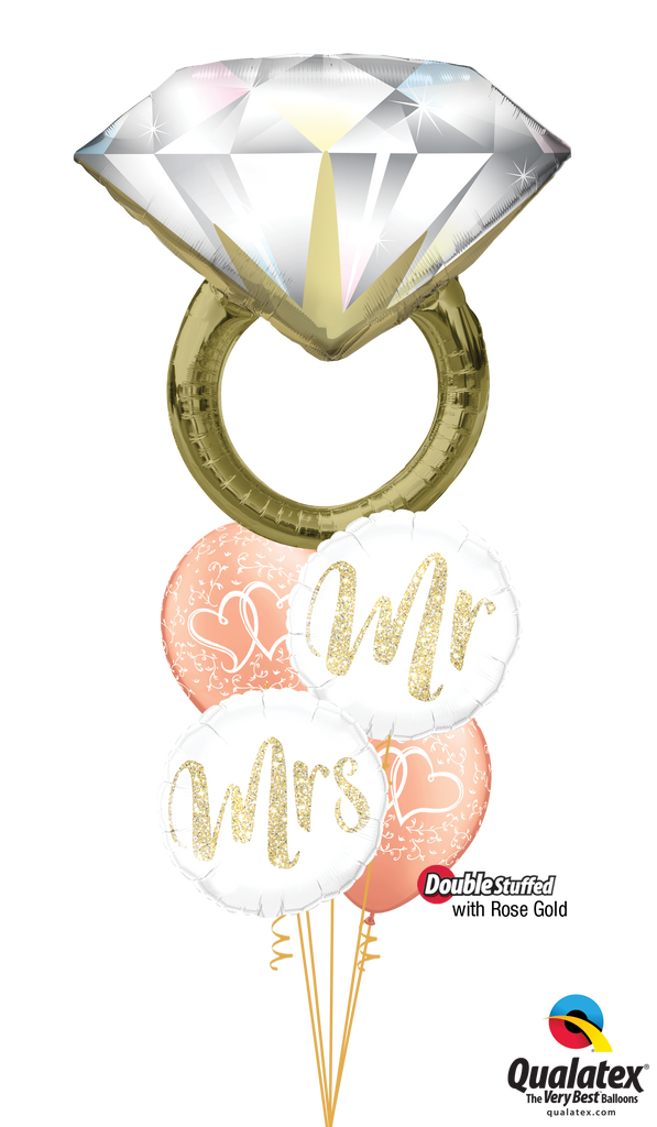 Mr. & Mrs. Diamond Ring Bouquet