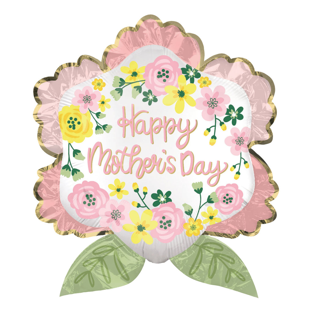 Happy Mother's Day Satin Luxe SuperShape XL Foil Balloons | Helium Is Included |.