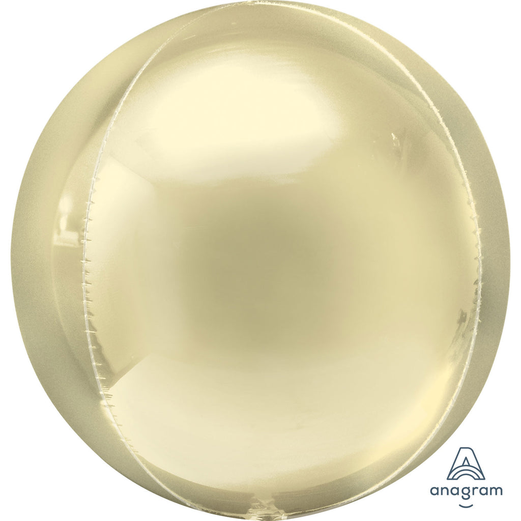 Orbz Foil Balloon  | Pastel Gold | Helium is included.