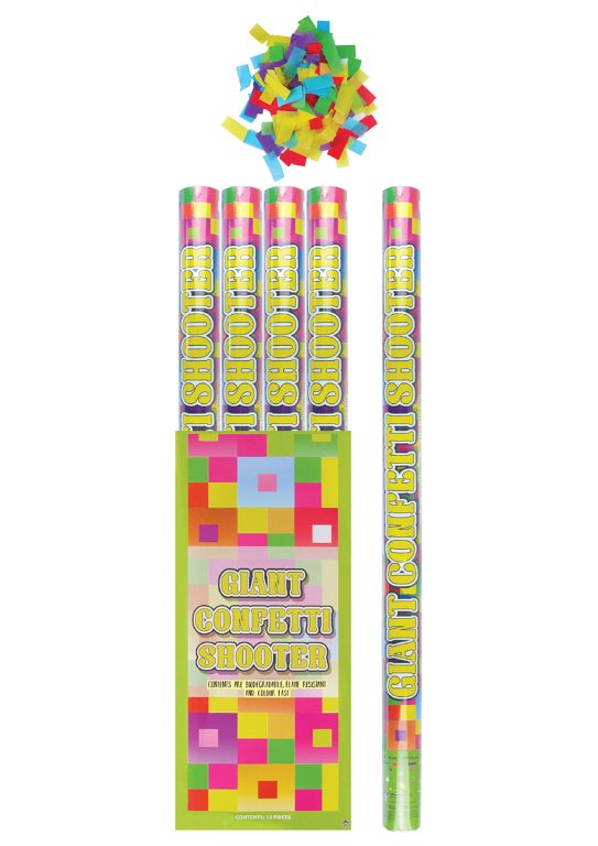 Multicoloured Paper Confetti Shooter (80cm)
