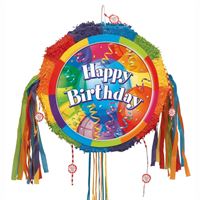 Brilliant Birthday Drum Pull Pop Out Piñata