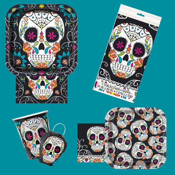 Skull Day of the Dead 9oz Paper Cups