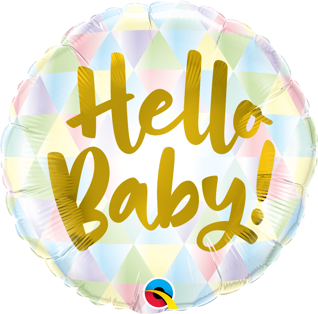 Hello Baby Foil Balloon | Helium Is Included |.