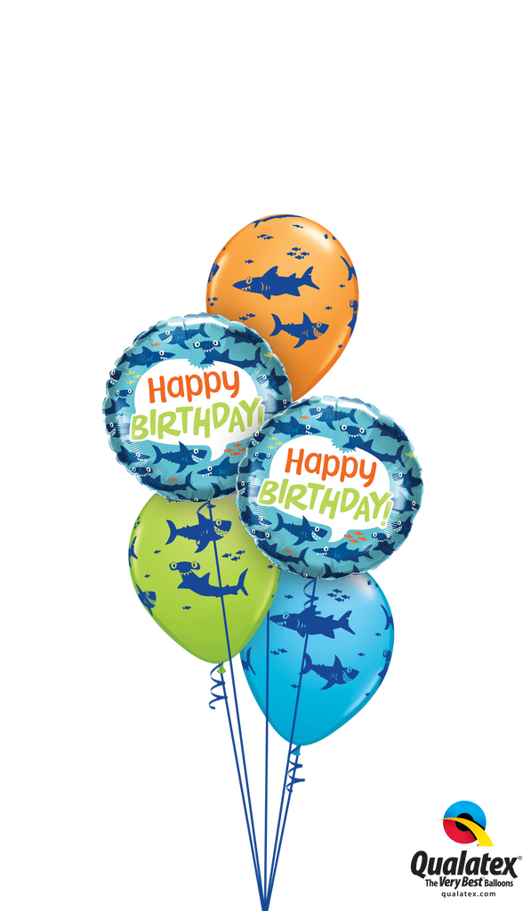 Wishing You a Fin-tastic Birthday Balloons Bouquet
