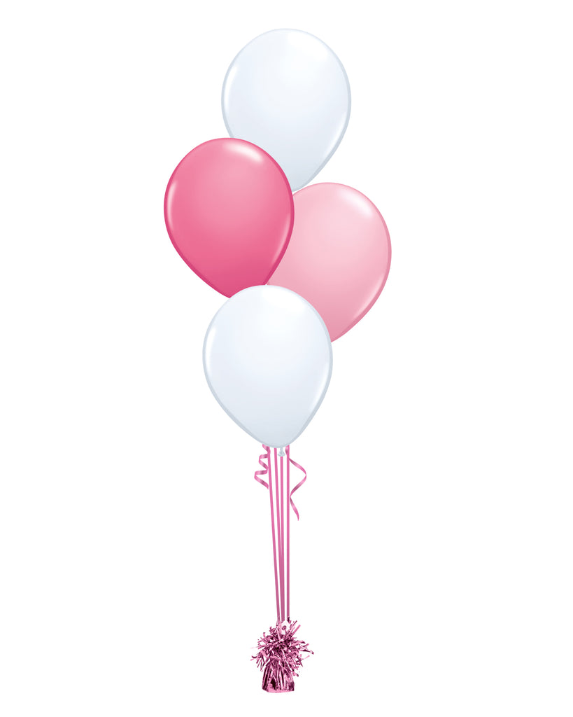 Pink Shade - Latex Balloon Bouquet - 4 Balloons