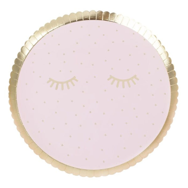 PINK PAMPER PARTY PAPER PLATES