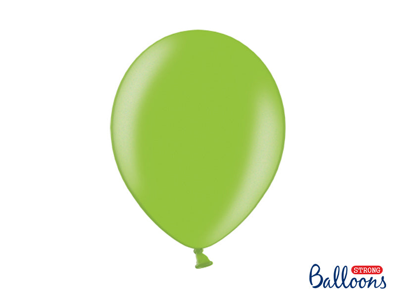 Metallic Bright Green Latex Balloons (30cm) - Pack Of 1 (Single Balloon)