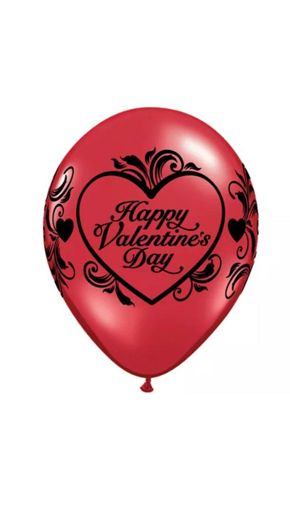 Metallic Valentine's Latex Balloons | Helium Or Air |  (30cm) - Pack Of 1 (Single Balloon)